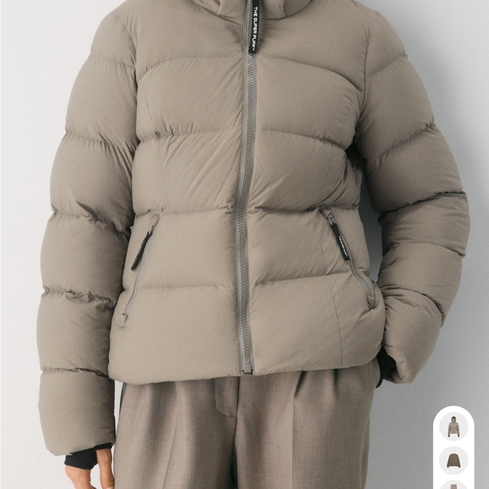 Aritzia Taupe Puffer Jacket